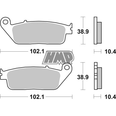 Pastilhas travão YAMAHA VP VERSITY / X-CITY / XC S-MAX / YP XMAX / 181CT - SBS